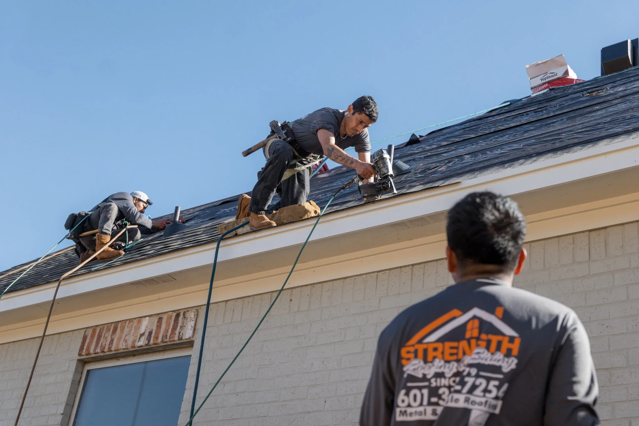 Strength Roofing & Siding roofing project — completed architectural shingle roof in Mississippi