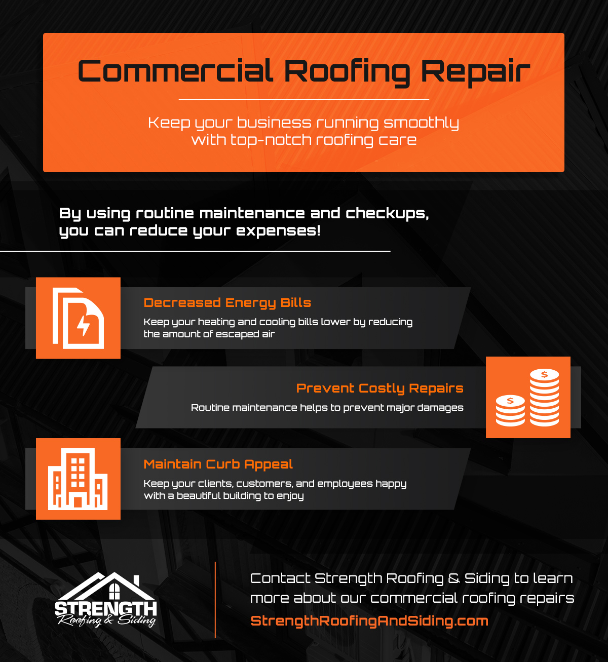 Commercial Roofing Repair infographic