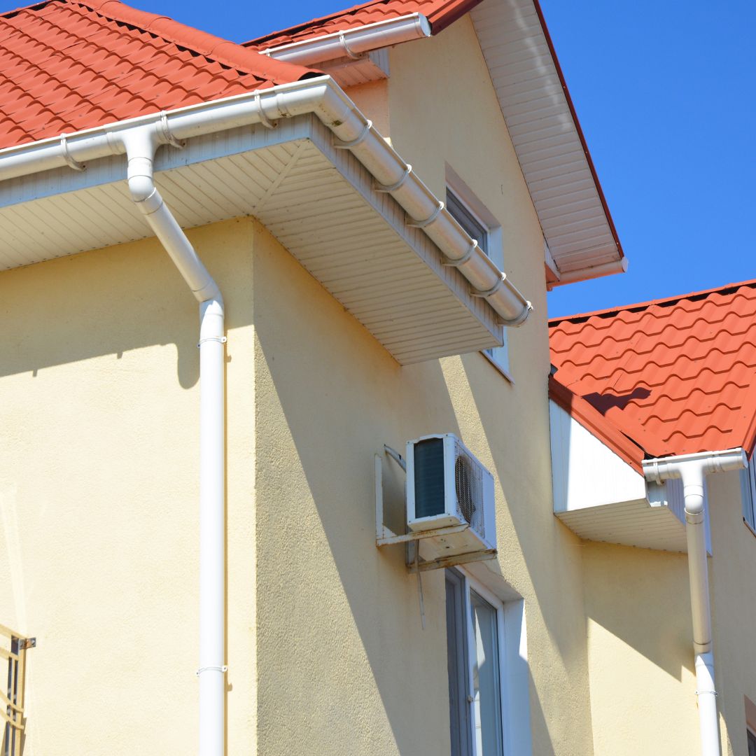 nice house with gutters