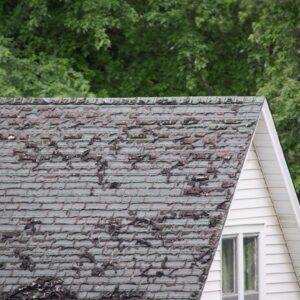 Damaged roof