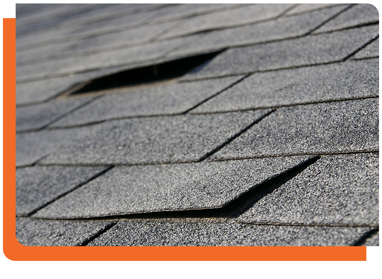 damaged shingles