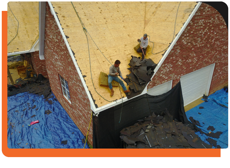 Roofing project by Strength Roofing & Siding